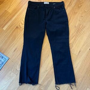 Everlane black jeans size 32 regular raw edge
